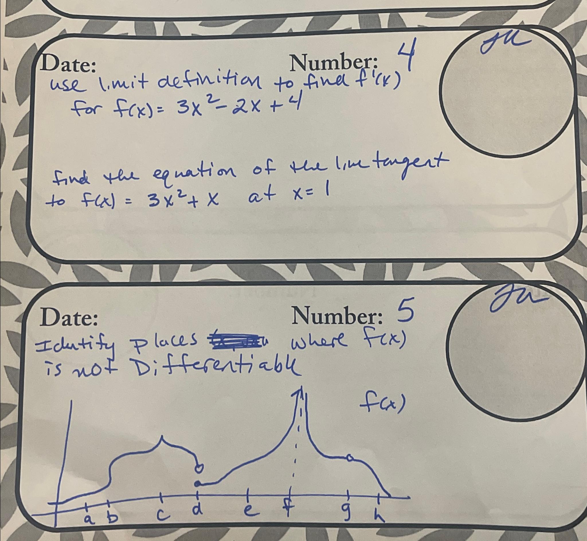 Solved Number: 4use limit definition to find fi(x)for | Chegg.com