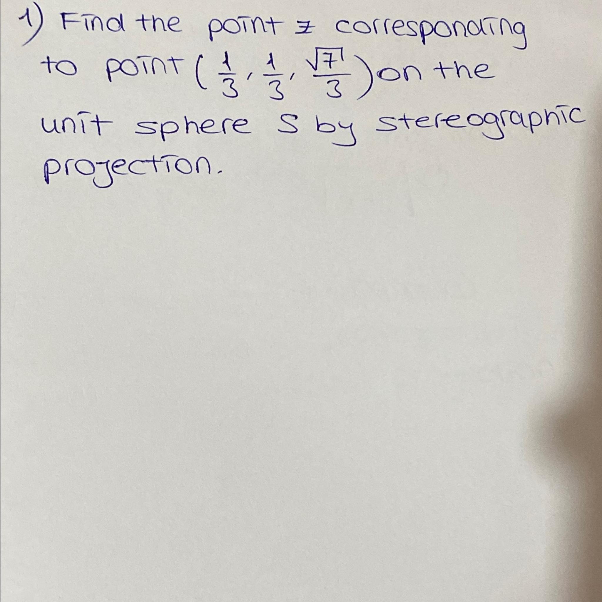 Solved Find the point z ﻿corresponating to point (13,13,723) | Chegg.com