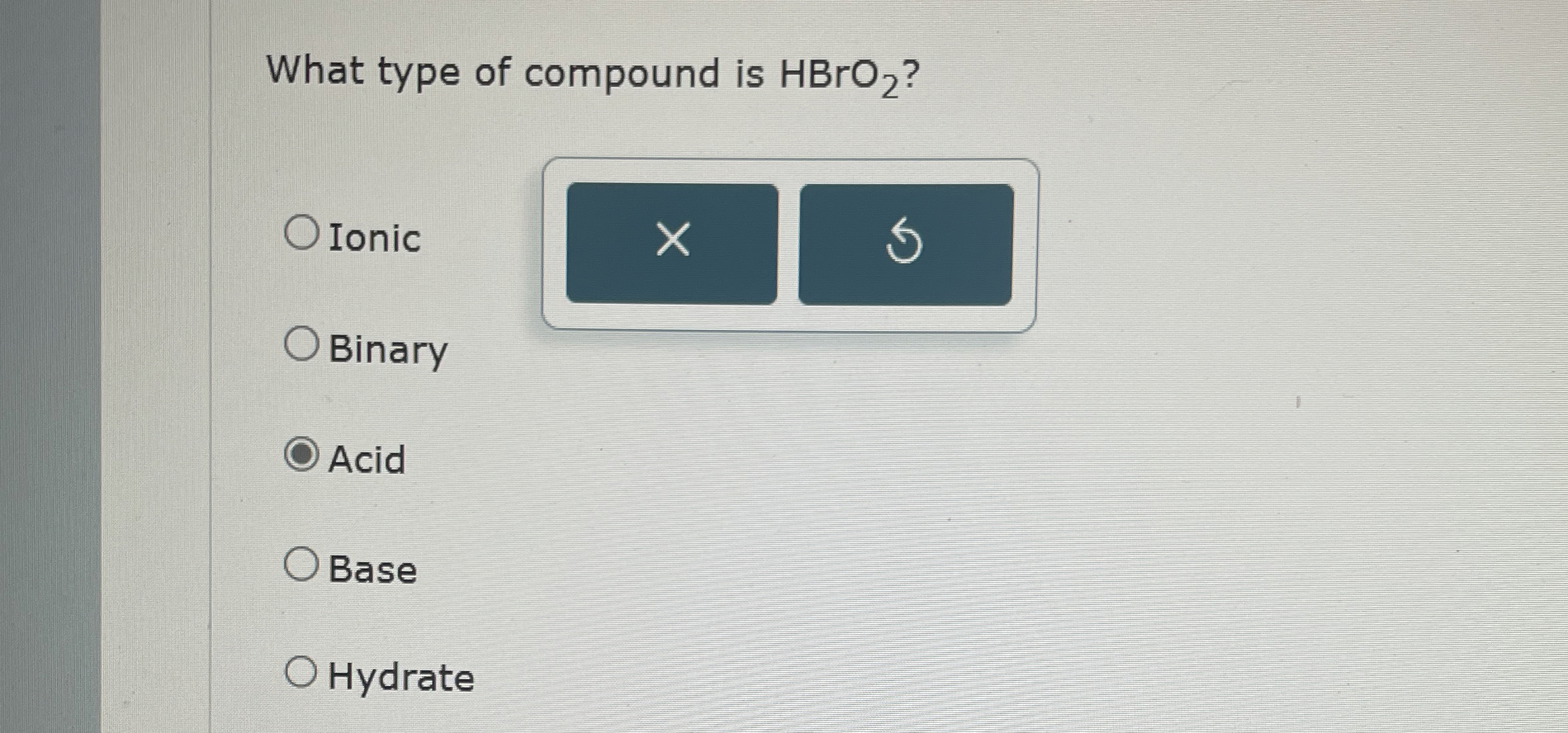 Solved What type of compound is | Chegg.com