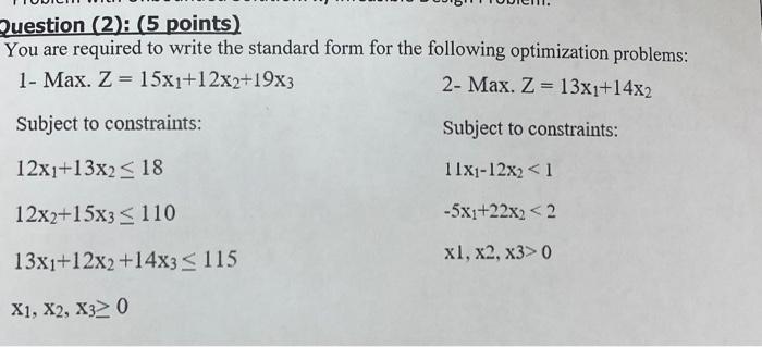 Solved Question ( 2 ): ( 5 points) You are required to write | Chegg.com