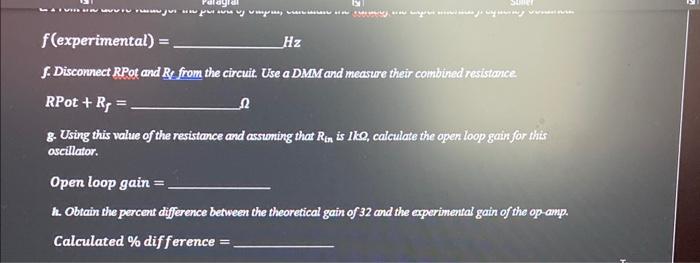 Solved Figure 1. Phase shift oscillator a. Wire the circuit | Chegg.com