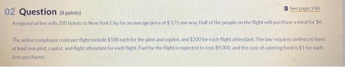 Solved Part 1 (4 points) Feedback See Hint The airline earns | Chegg.com
