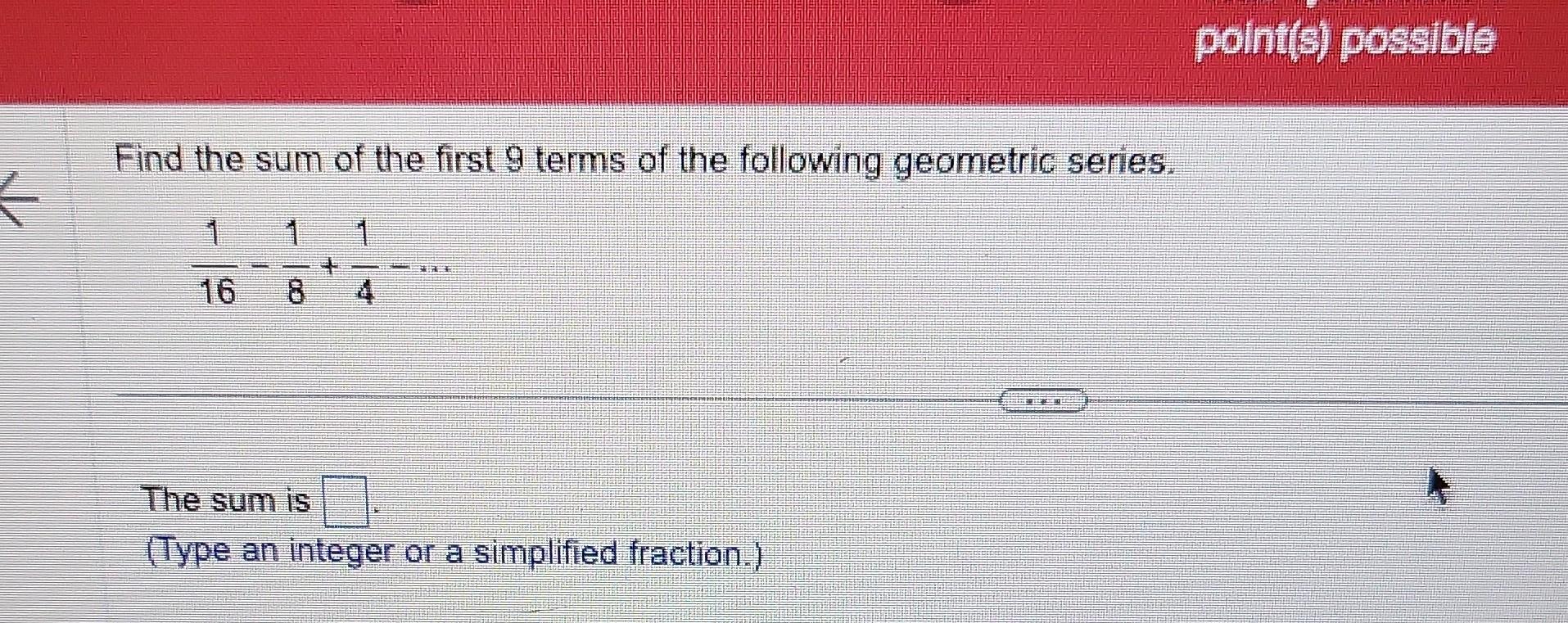 solved-find-the-sum-of-the-first-9-terms-of-the-following-chegg