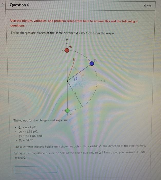 Solved Question 6 4 pts Use the picture, variables, and | Chegg.com