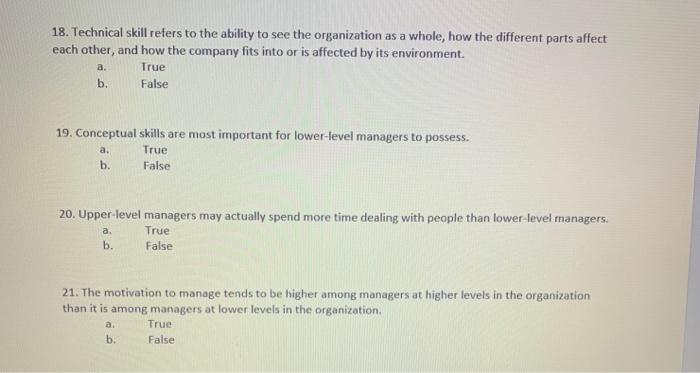 Solved 1. While good management is basic to starting and | Chegg.com