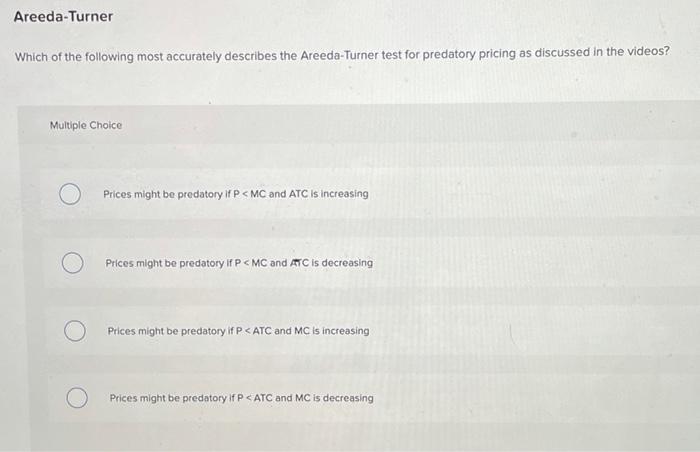 Solved Price Discrimination 3 Which Of The Following Was Not | Chegg.com