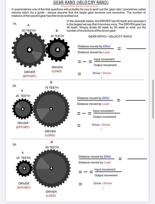 Solved COMPOUND GEARS 1. What is a compound gear? 2.