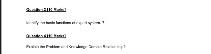 Solved Question 3 [10 Marks] Identify The Basic Functions Of | Chegg.com