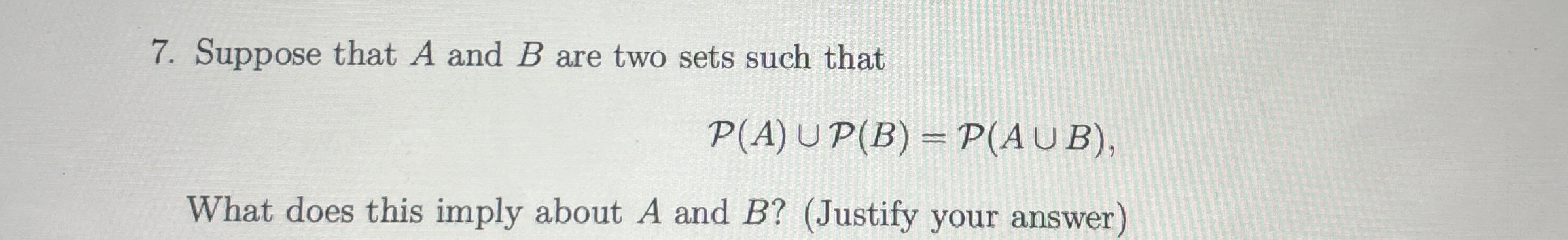 Solved Suppose that A and B ﻿are two sets such | Chegg.com