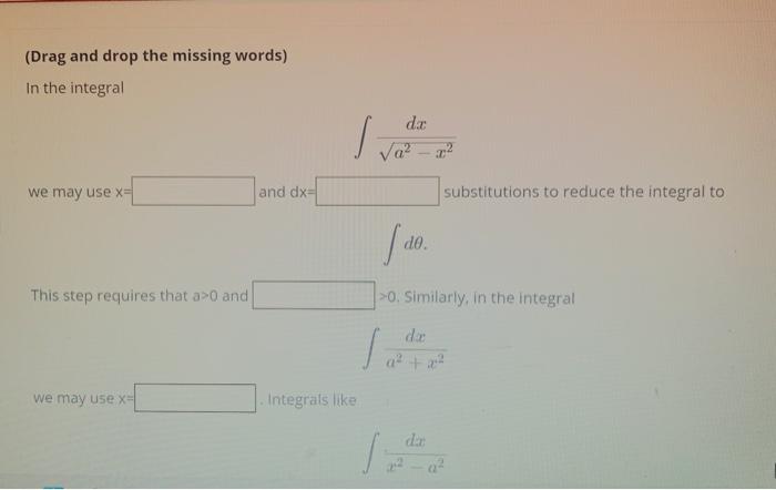 Solved fill in the blank spaces with the answers below the | Chegg.com