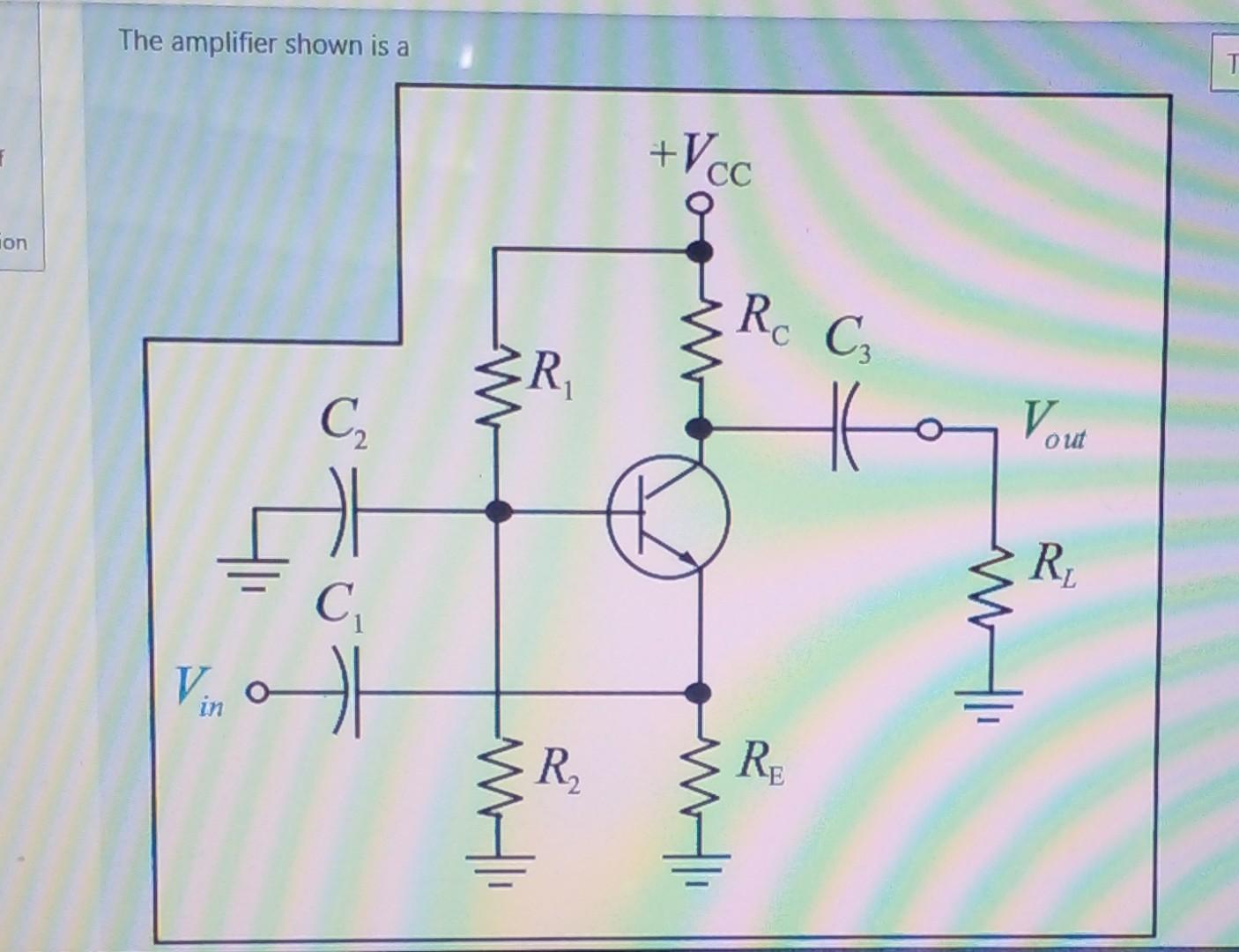 a. CC amplifier b. CB amplifier c. differential