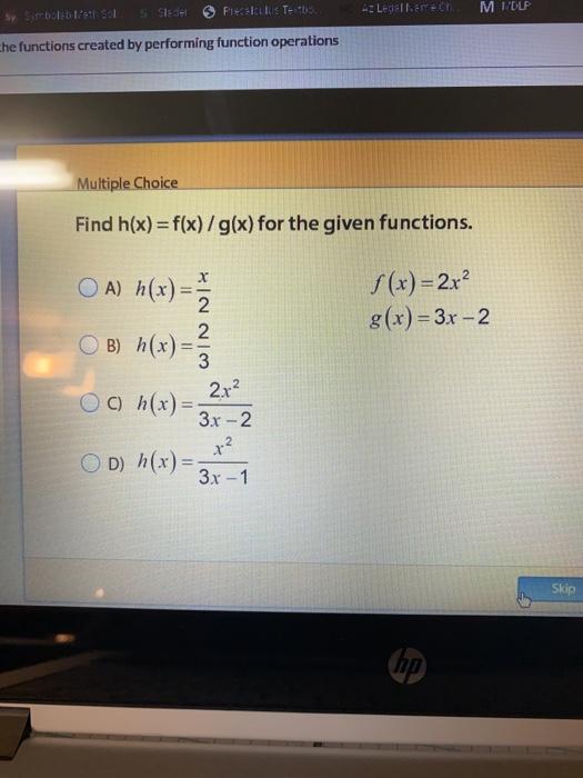 Solved Matching Find the output for the given function | Chegg.com