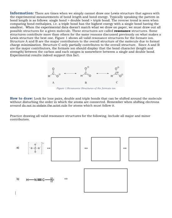 Solved VSEPR, Shape, Polarity And Resonance Structures 1. | Chegg.com