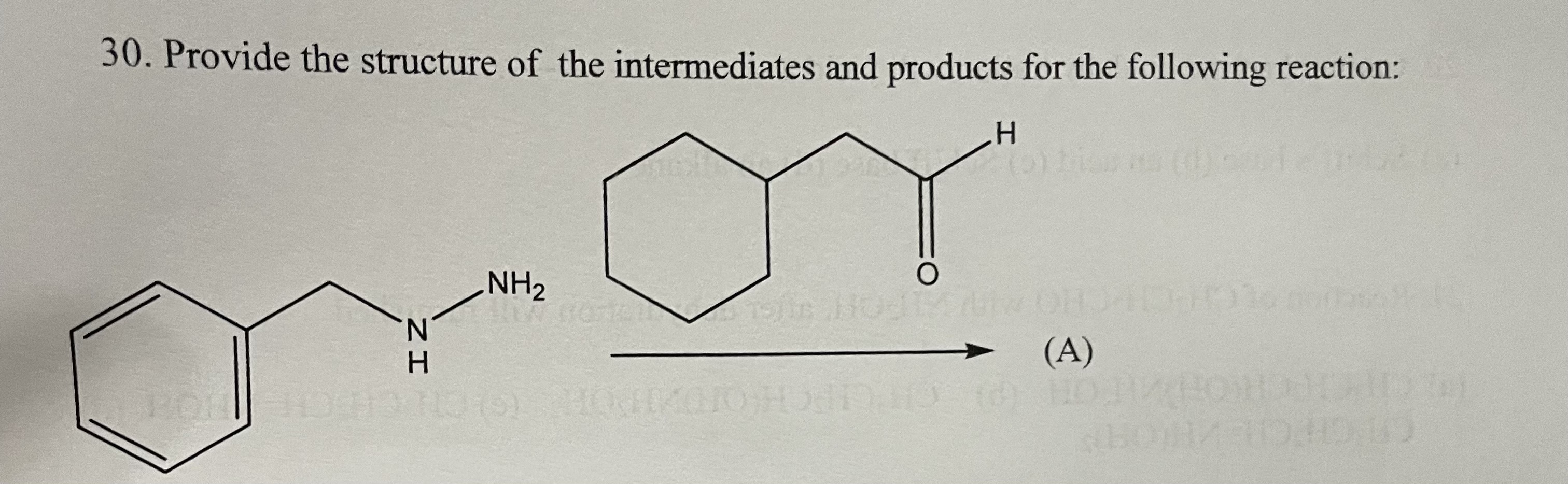 Solved Provide the structure of the intermediates and | Chegg.com