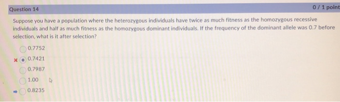 Solved Question 14 0/1 point Suppose you have a population | Chegg.com