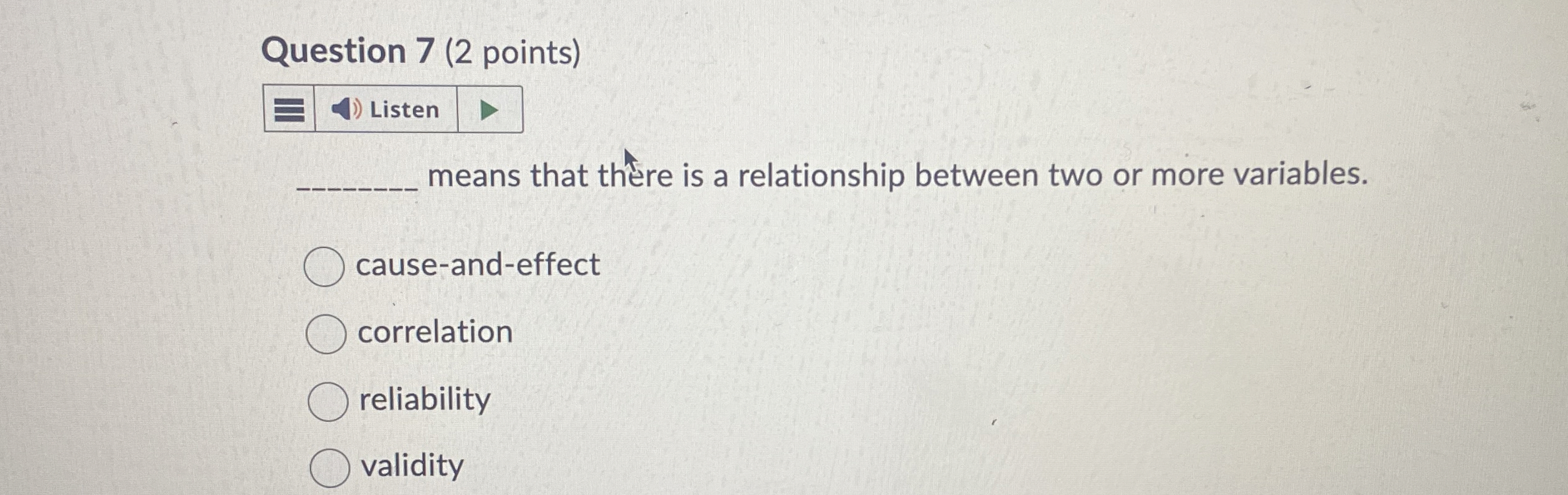 Solved Question 7 (2 ﻿points)means that there is a | Chegg.com