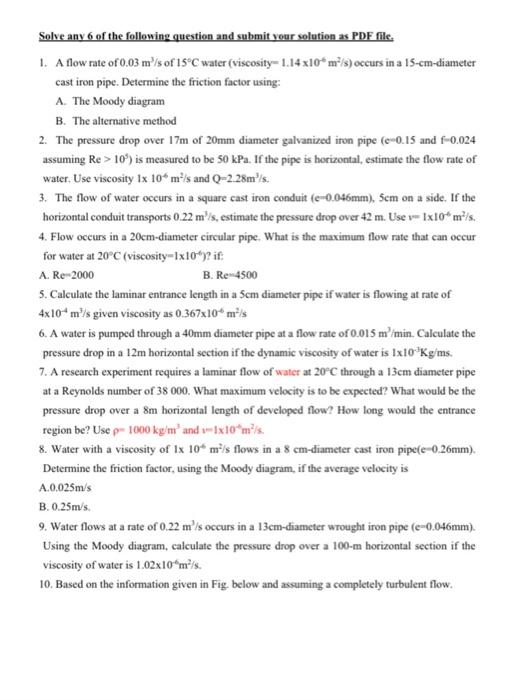 Solved Solve any 6 of the following question and submit your | Chegg.com