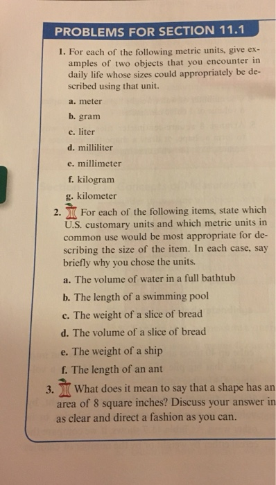 Solved PROBLEMS FOR SECTION 11.1 1. For each of the | Chegg.com