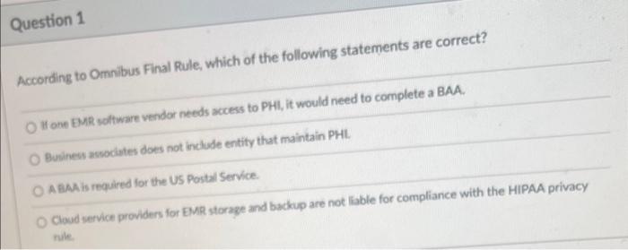 Solved All the following are correct for HRAs except which