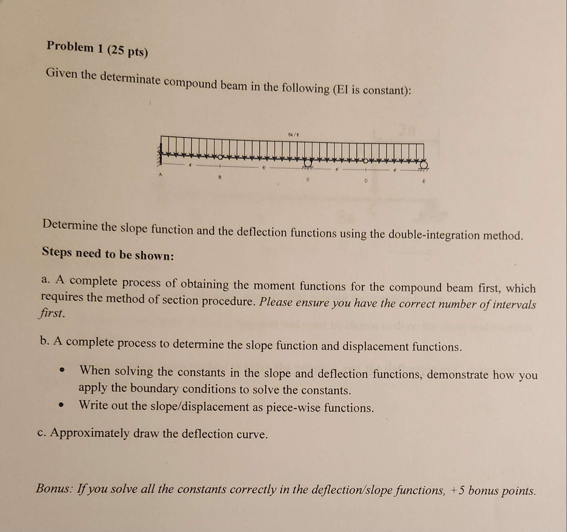 Solved Problem 1 (25 ﻿pts) ﻿Given the determinate compound | Chegg.com