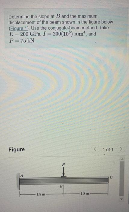 Solved Determine the slope at B and the maximum displacement | Chegg.com