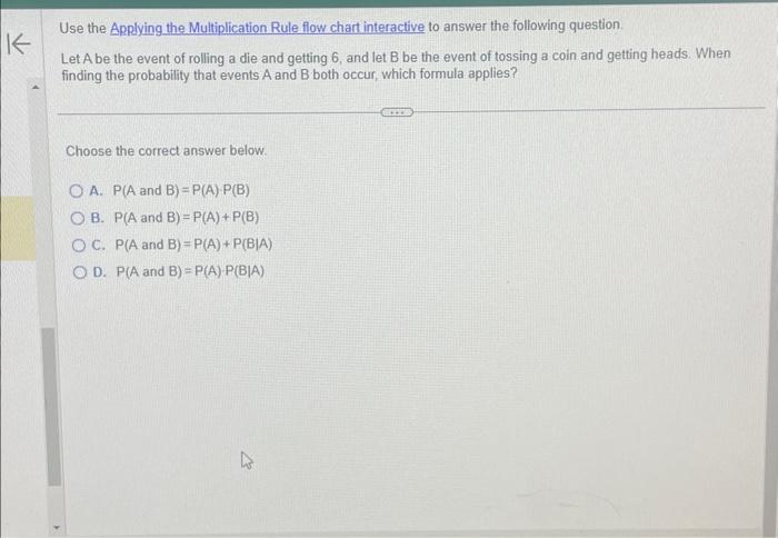 Solved Use The Applying The Multiplication Rule Flow Chart | Chegg.com