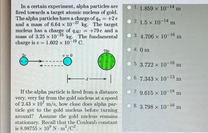 alpha particle atomic experiment