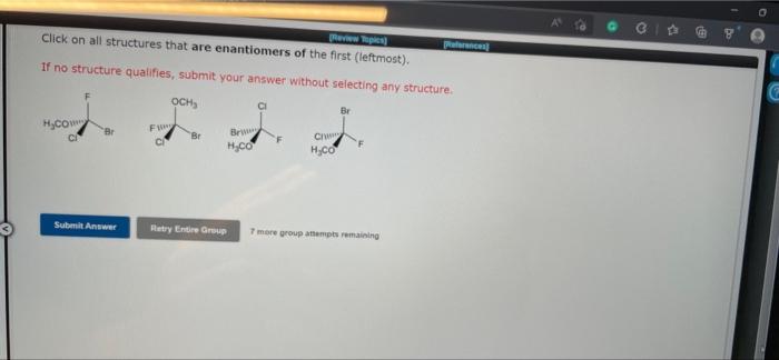 Solved price Click on all structures that are identical to | Chegg.com