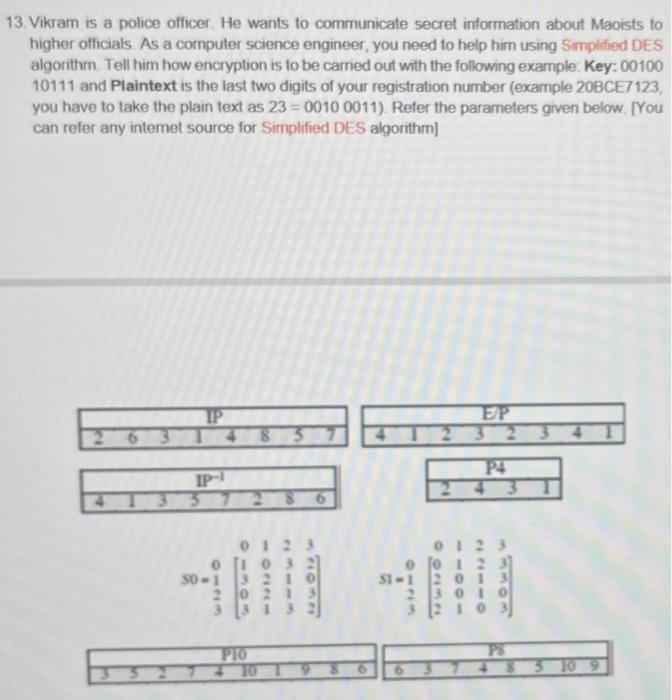 solved-13-vikram-is-a-police-officer-he-wants-to-chegg