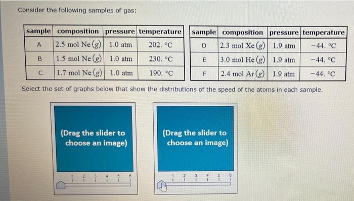 Solved Consider the following samples of gas: A sample | Chegg.com