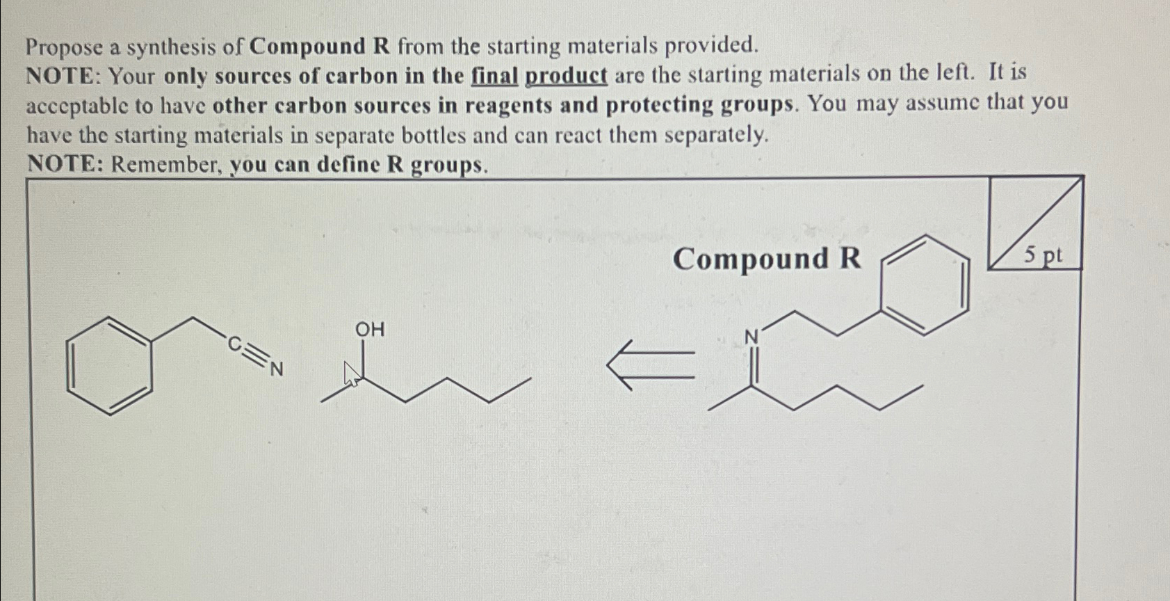 Solved Draw it out please!!!!!!! Propose a synthesis of | Chegg.com