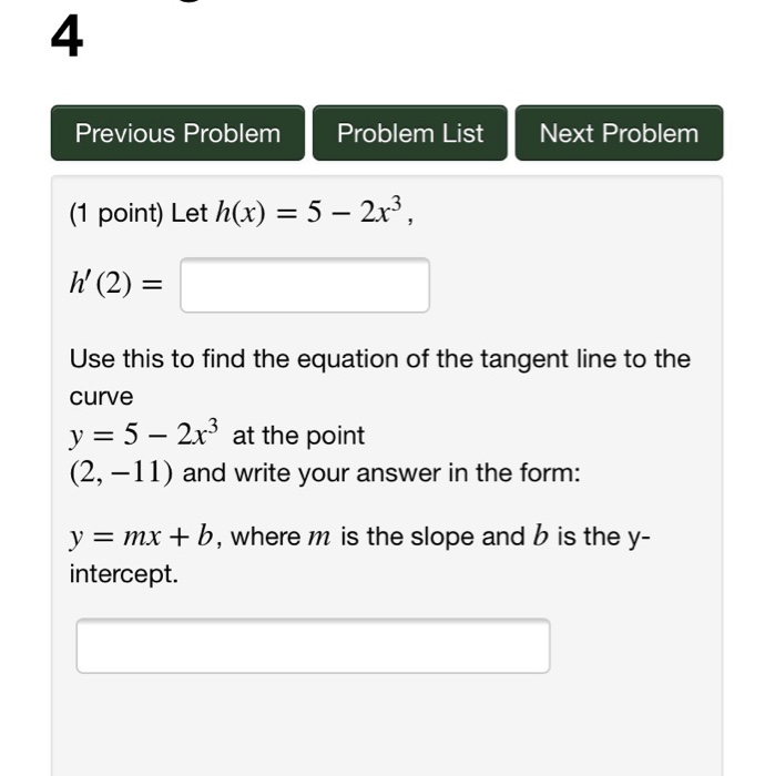 Solved Previous Problem Problem List Next Problem (1 Point) | Chegg.com