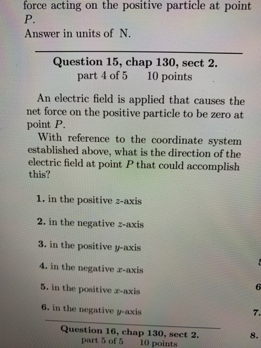 Solved 5. toward the wire 6. to the left Question 12, chap | Chegg.com