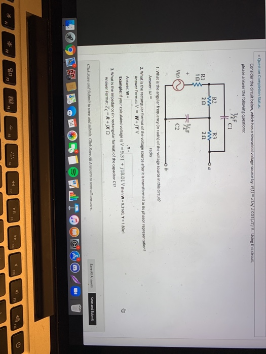Question Completion Status: Consider the circuit | Chegg.com