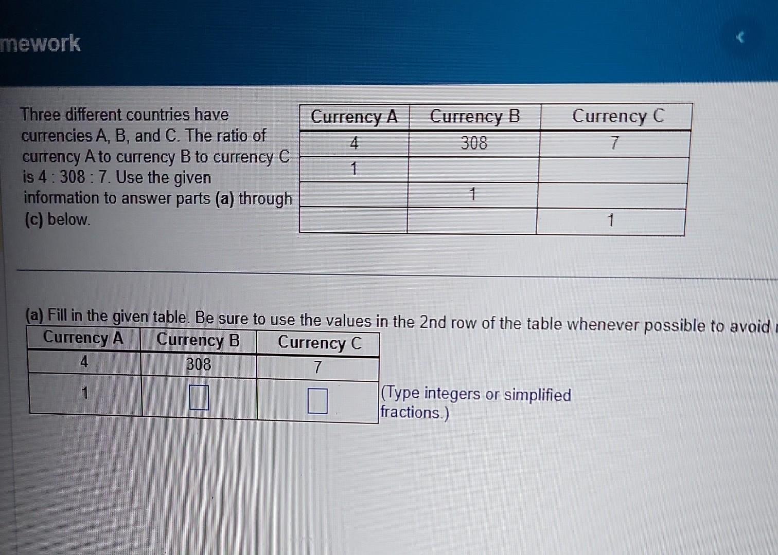 Solved Three different countries have currencies A, B, and | Chegg.com
