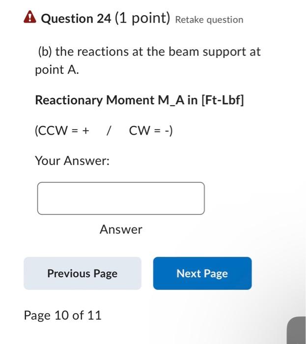 Solved Determine The Reactions At The Beam Supports For The | Chegg.com