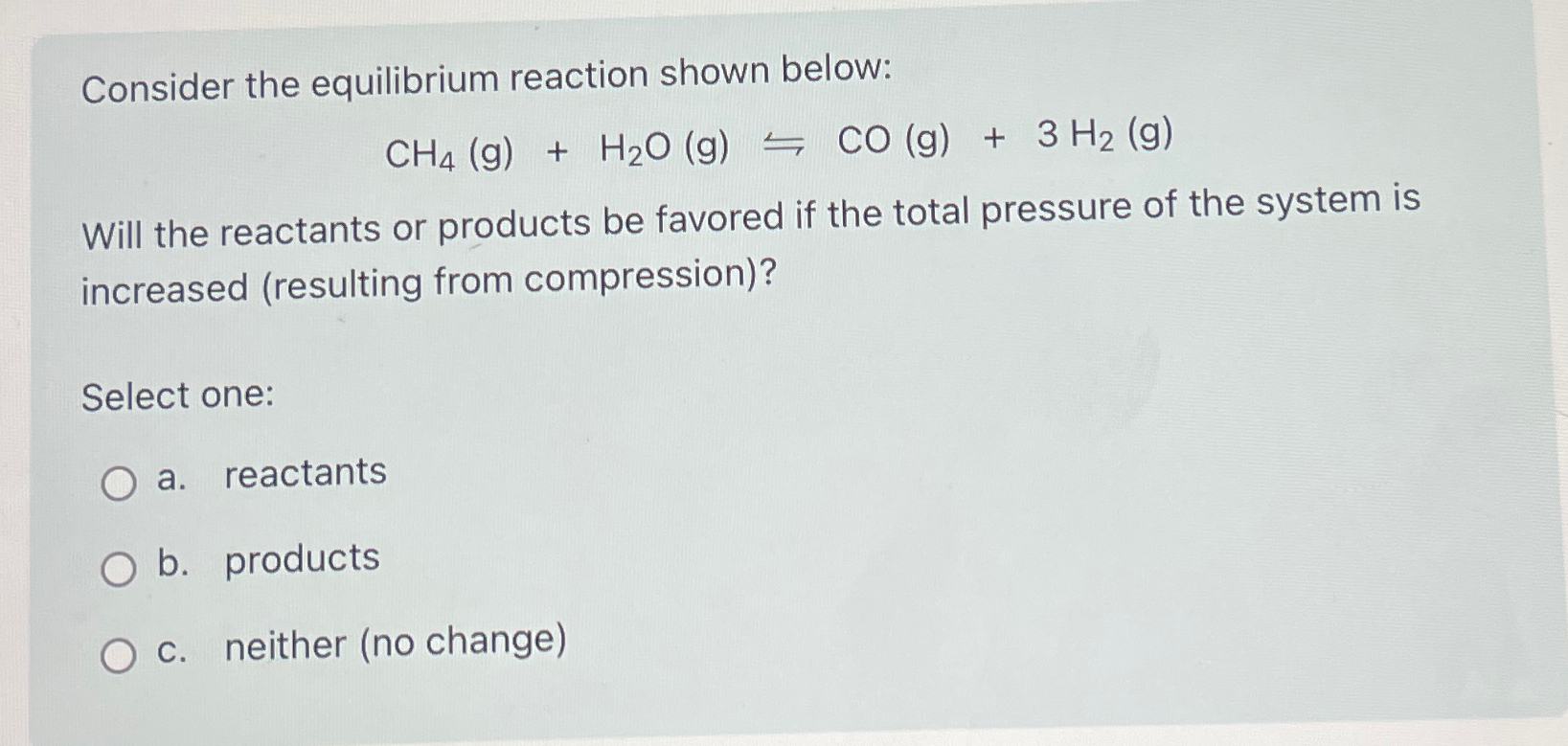 Solved Consider the equilibrium reaction shown | Chegg.com