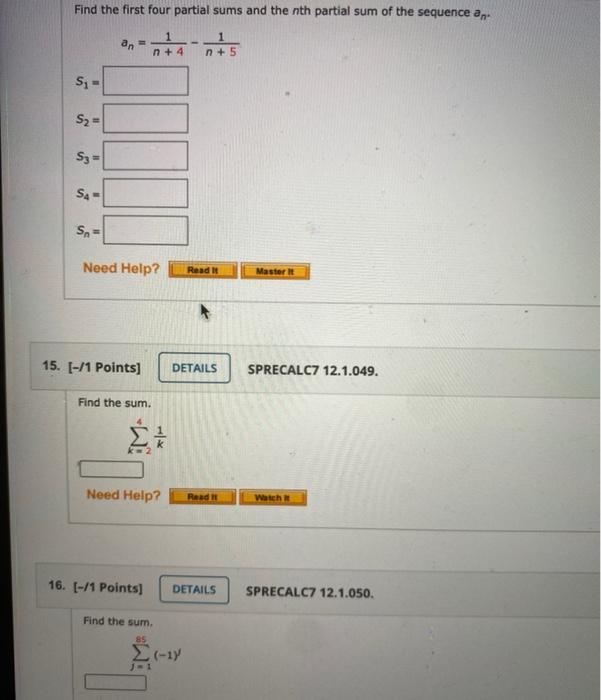 Solved Find the nth term of a sequence whose first several | Chegg.com