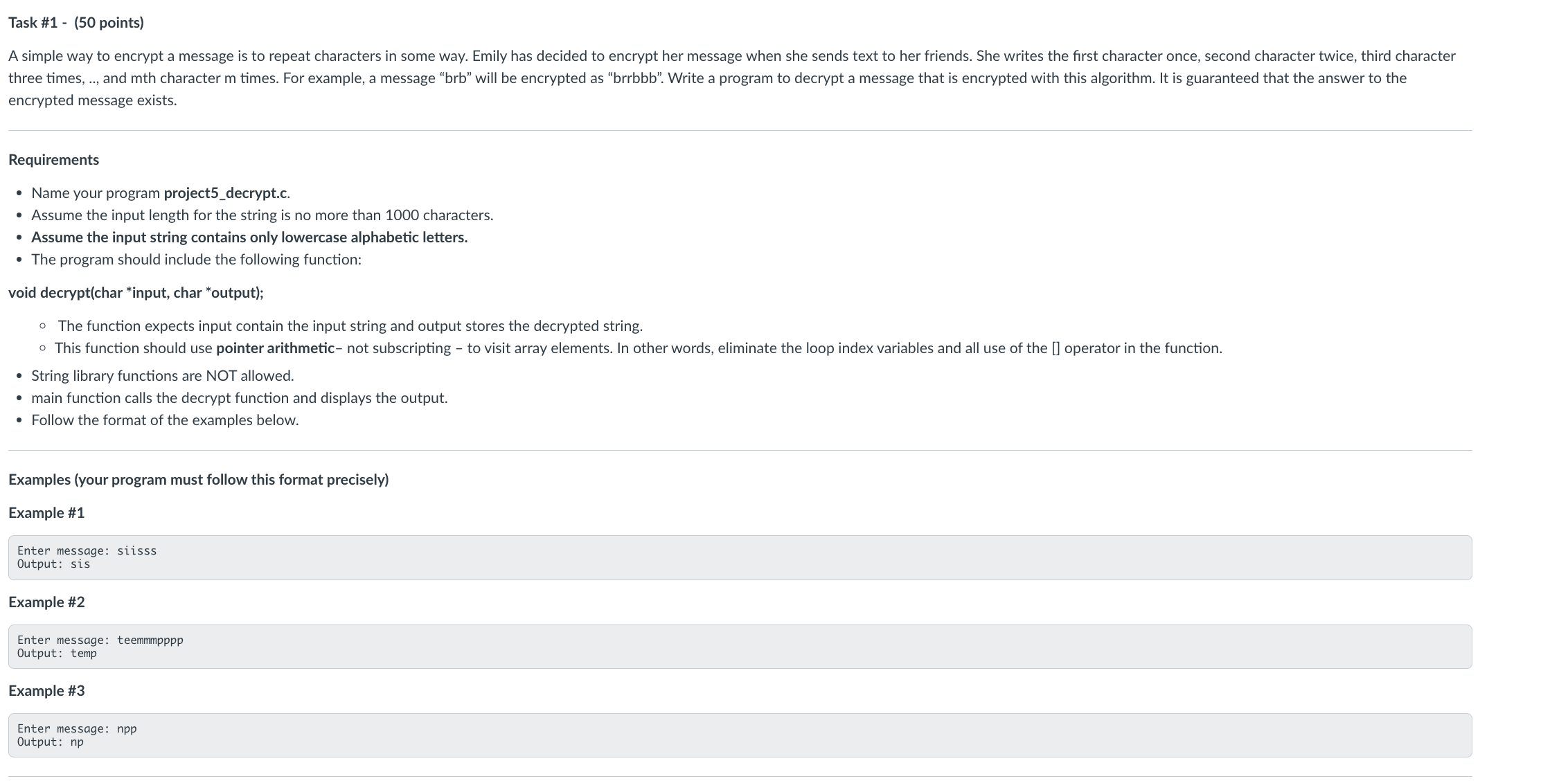Solved Task #1 - (50 ﻿points)encrypted Message | Chegg.com