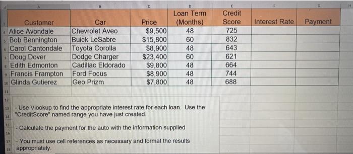 Interest Rate Payment Customer Car Alice Avondale Chegg Com