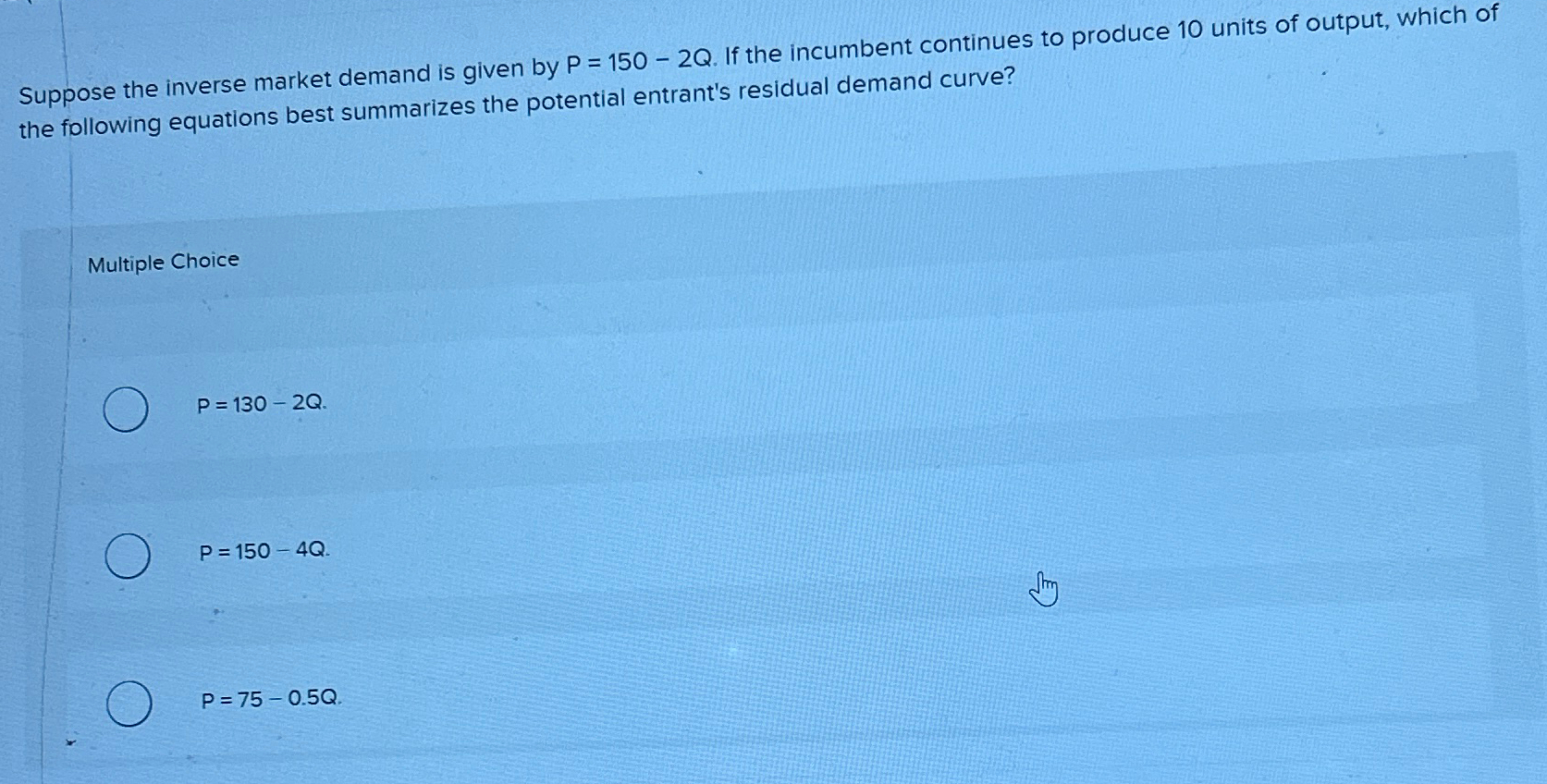 Solved Suppose the inverse market demand is given by | Chegg.com