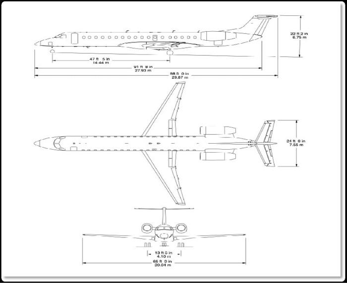 Solved For the passenger aircraft shown, draw a V-n diagram | Chegg.com