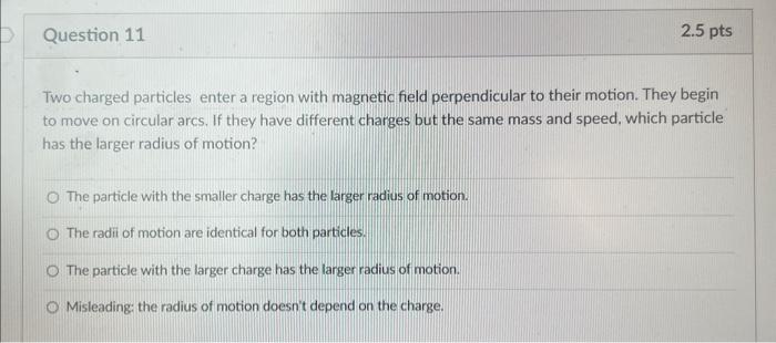 Solved Two charged particles enter a region with magnetic | Chegg.com