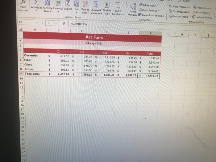 Insert Function AutoSum Recently Financial Logical Text Date & Lookup & Math & More - Used - - Time- Reference Trigo Function