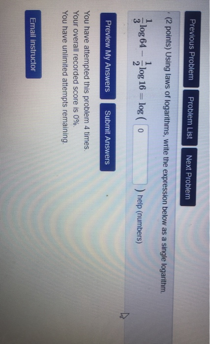 Solved Previous Problem Problem List Next Problem (2 points) | Chegg.com