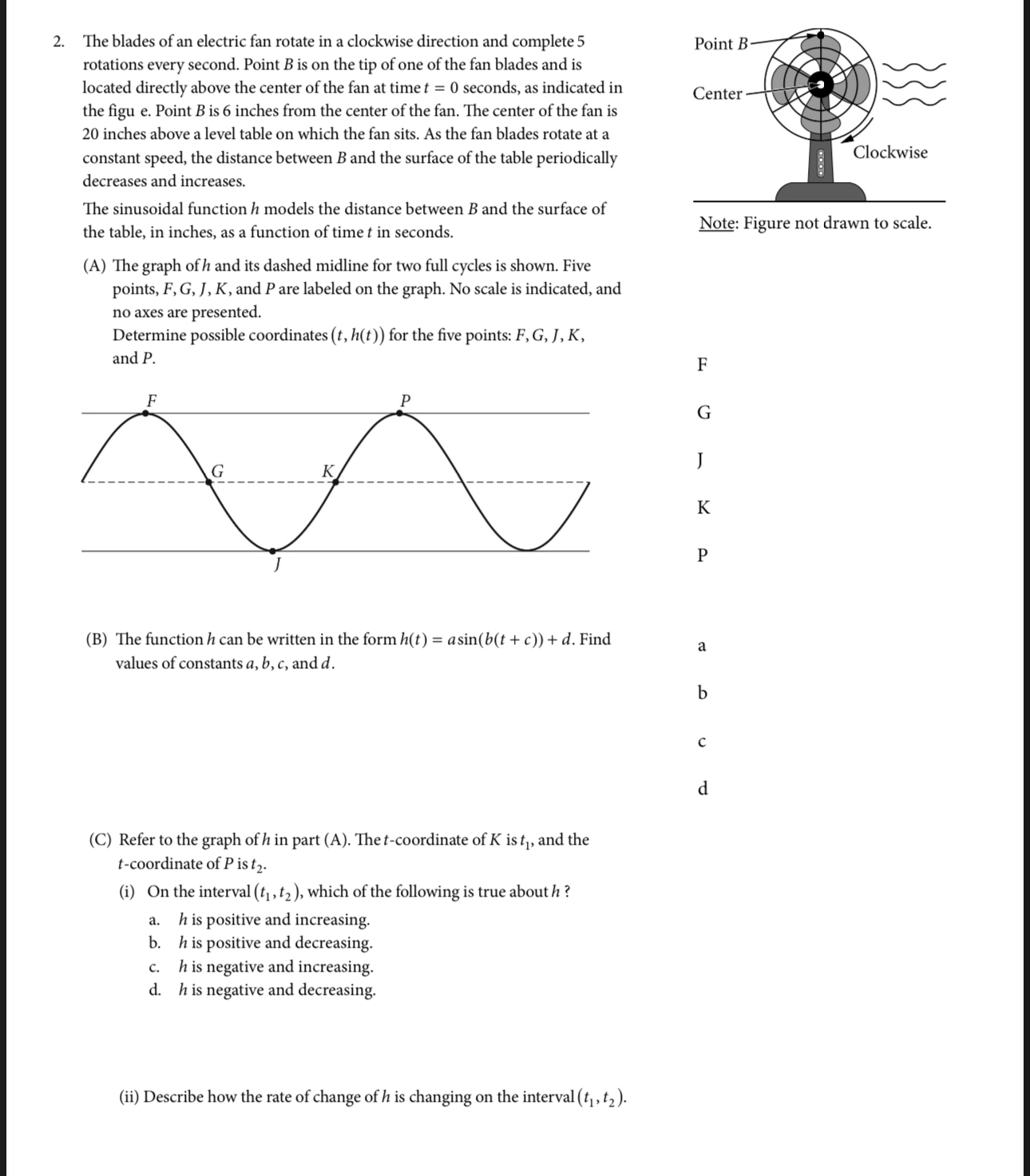 Solved The blades of an electric fan rotate in a clockwise