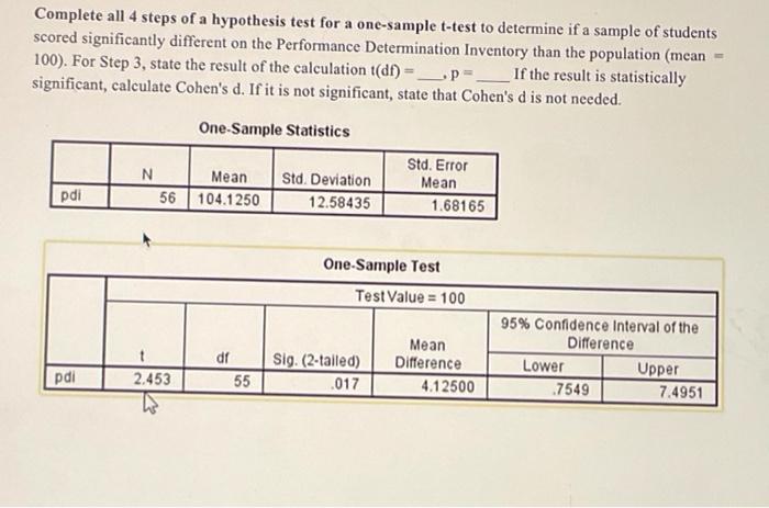 Solved Complete All 4 Steps Of A Hypothesis Test For A Chegg Com   Image