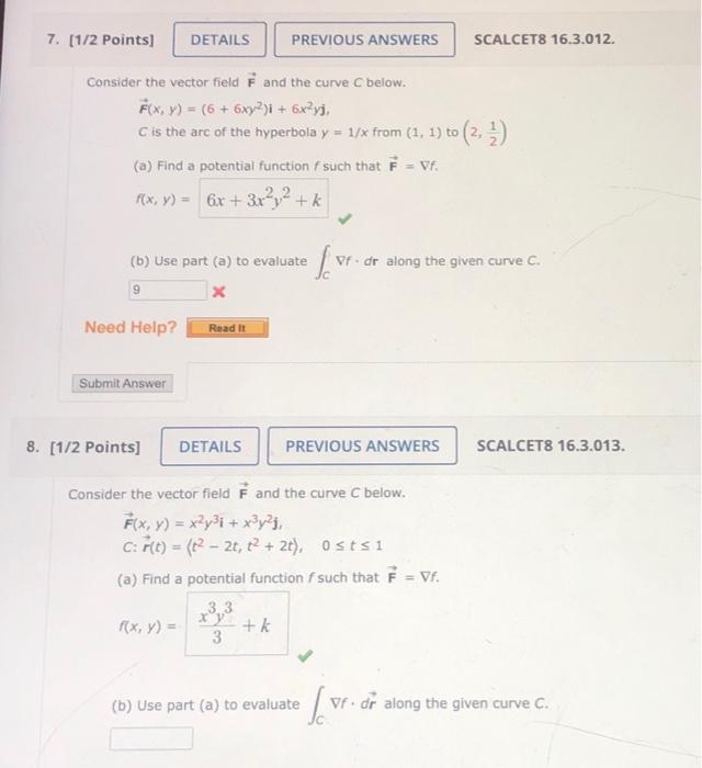 Solved thank you for the help in advance! bc part 1 is done | Chegg.com