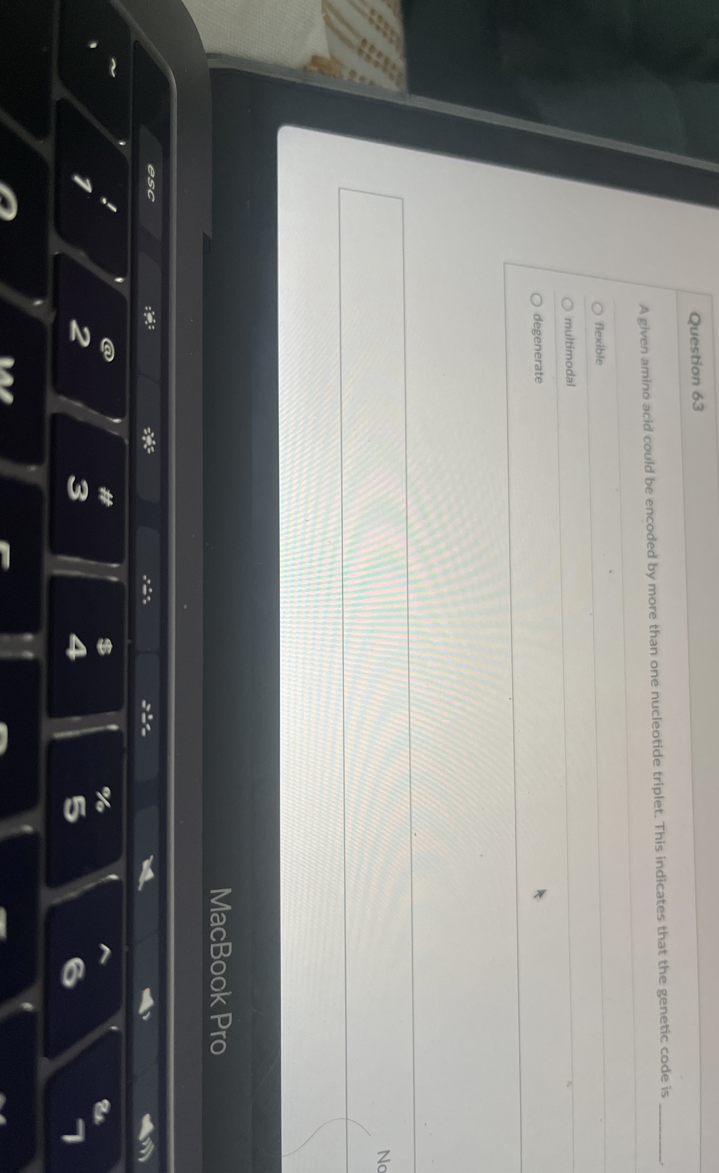 Solved Question 63A given amino acid could be encoded by