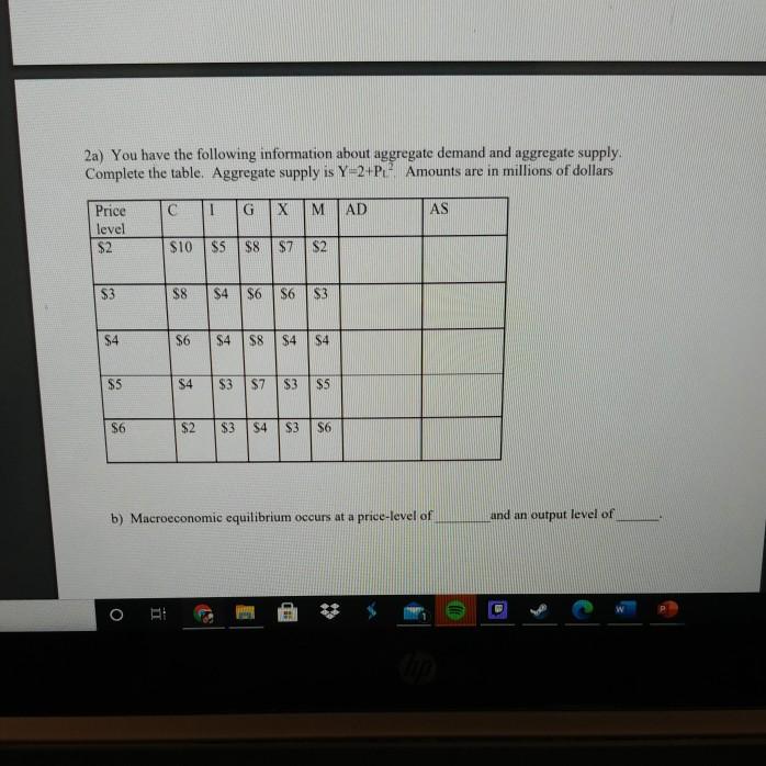 Solved 1) For each of the following draw an aggregate demand | Chegg.com